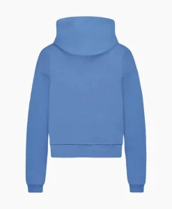 Flaneur Hoodie Floral Watercolor Zip Up Blauw