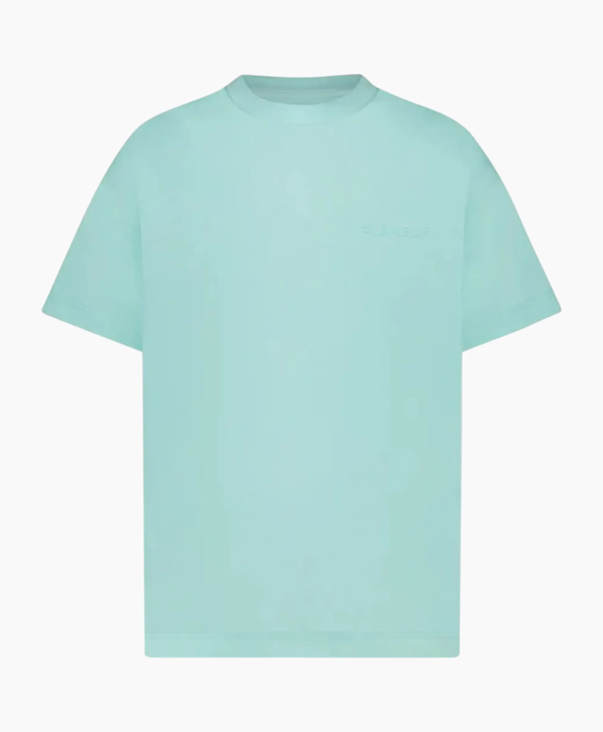 Flaneur T-Shirt Korte Mouw Tonal Logo Blauw