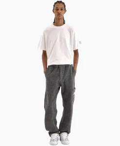 Flaneur T-Shirt Korte Mouw Atelier Sleeve Emblem Wit