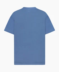 Flaneur T-Shirt Korte Mouw Floral Watercolor Blauw