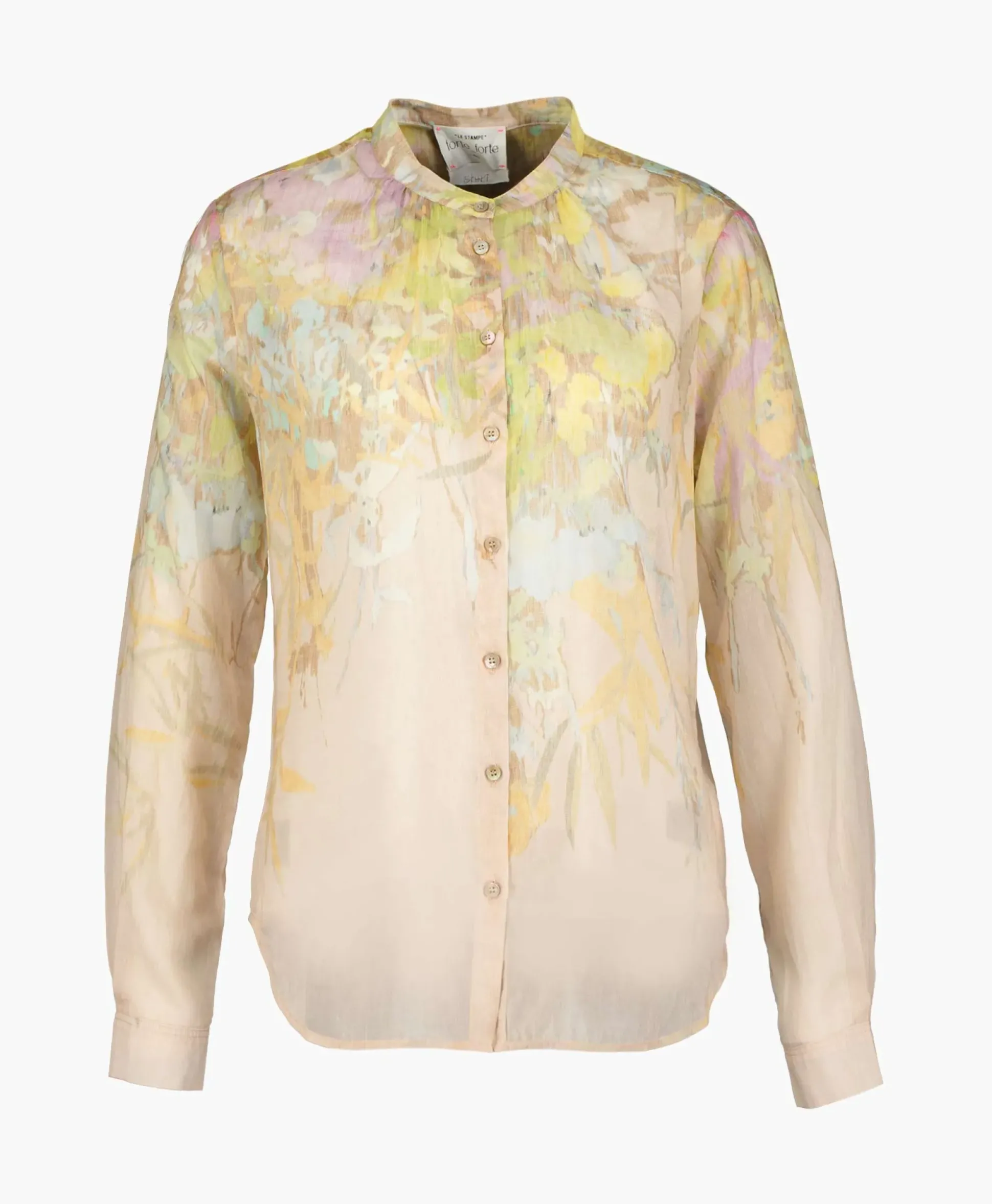 Forte_Forte Blouse Heaven Print Cotton Silk Voile Grandfather Rose