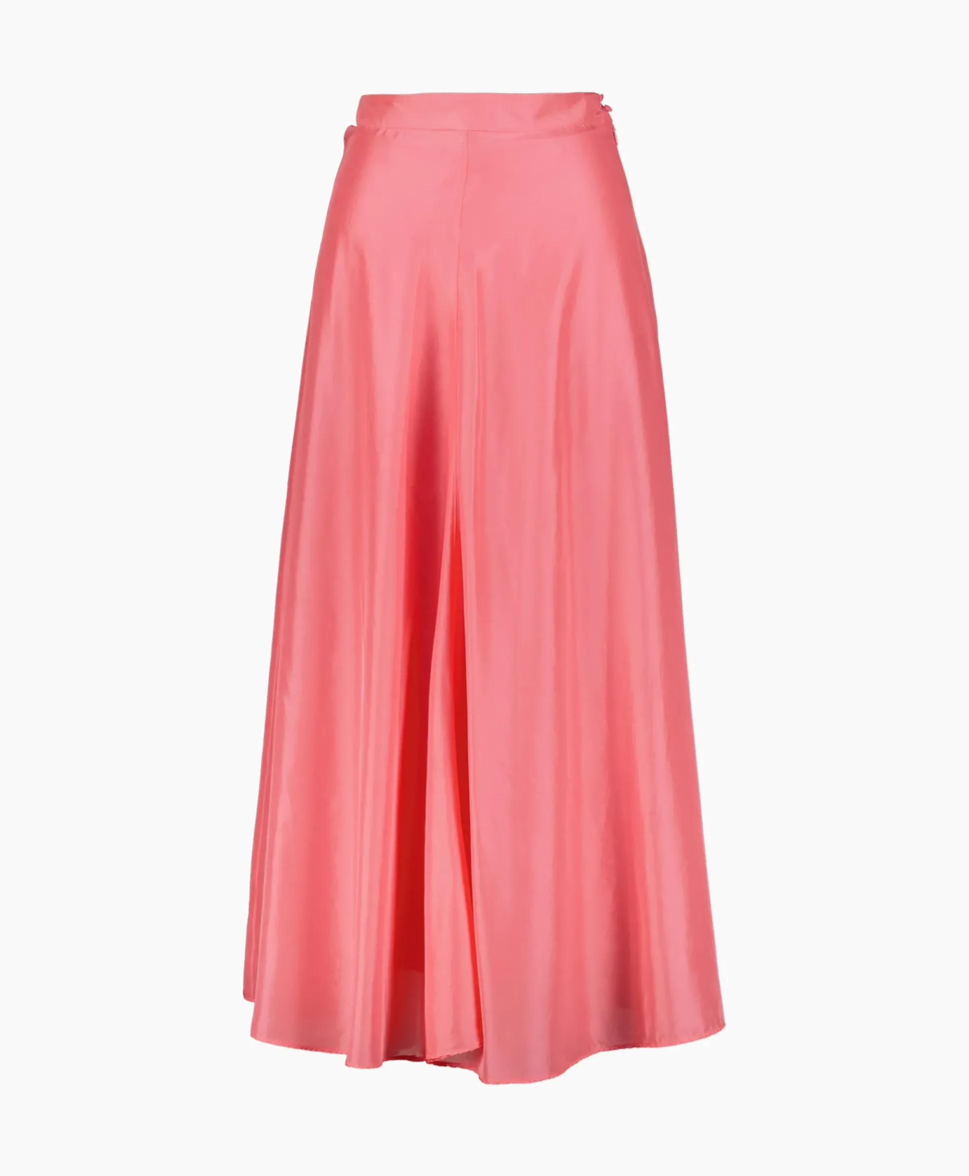 Forte_Forte Midi Rok Habotai Silk Roze