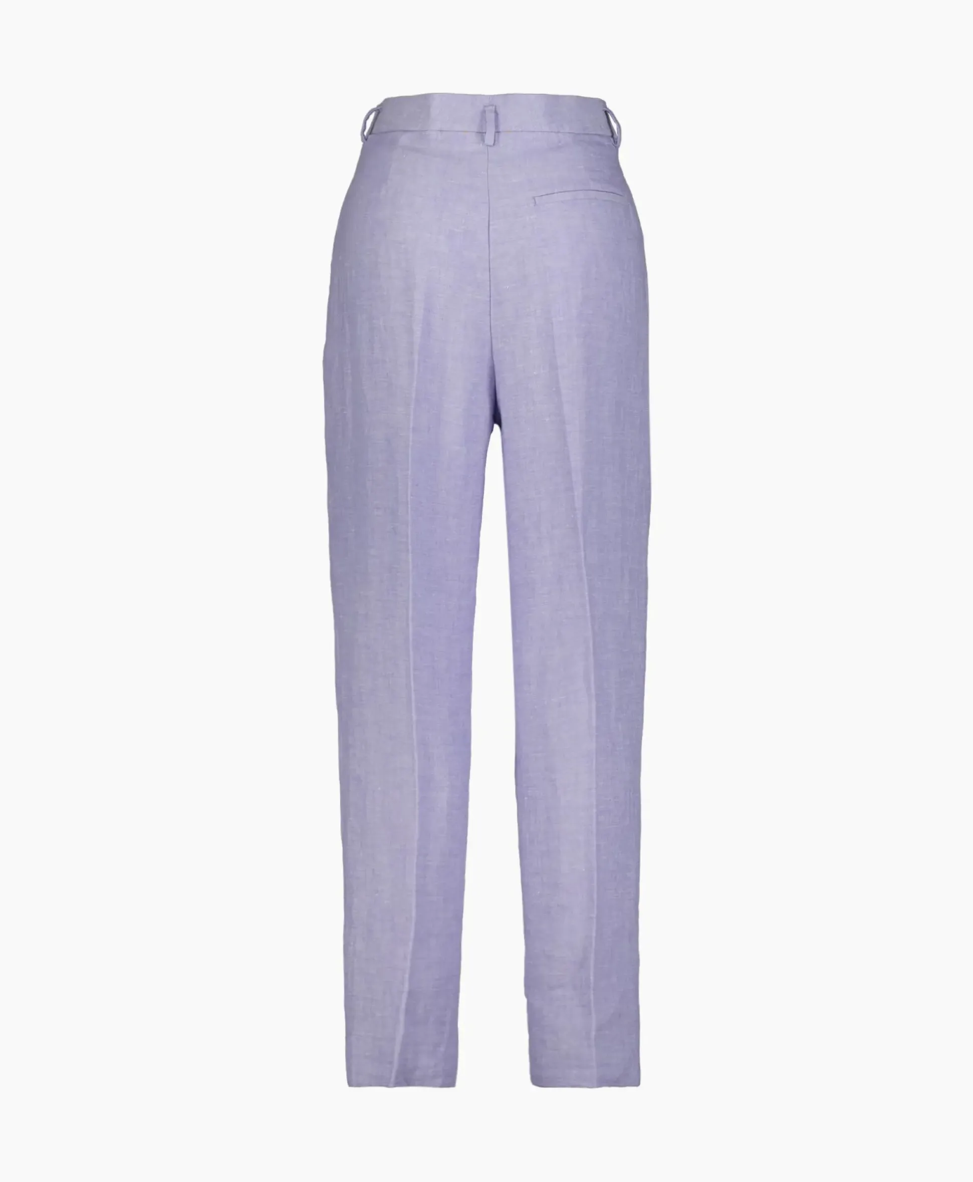 Forte_Forte Pantalon Chic Linen Herringbone High Waist Lila