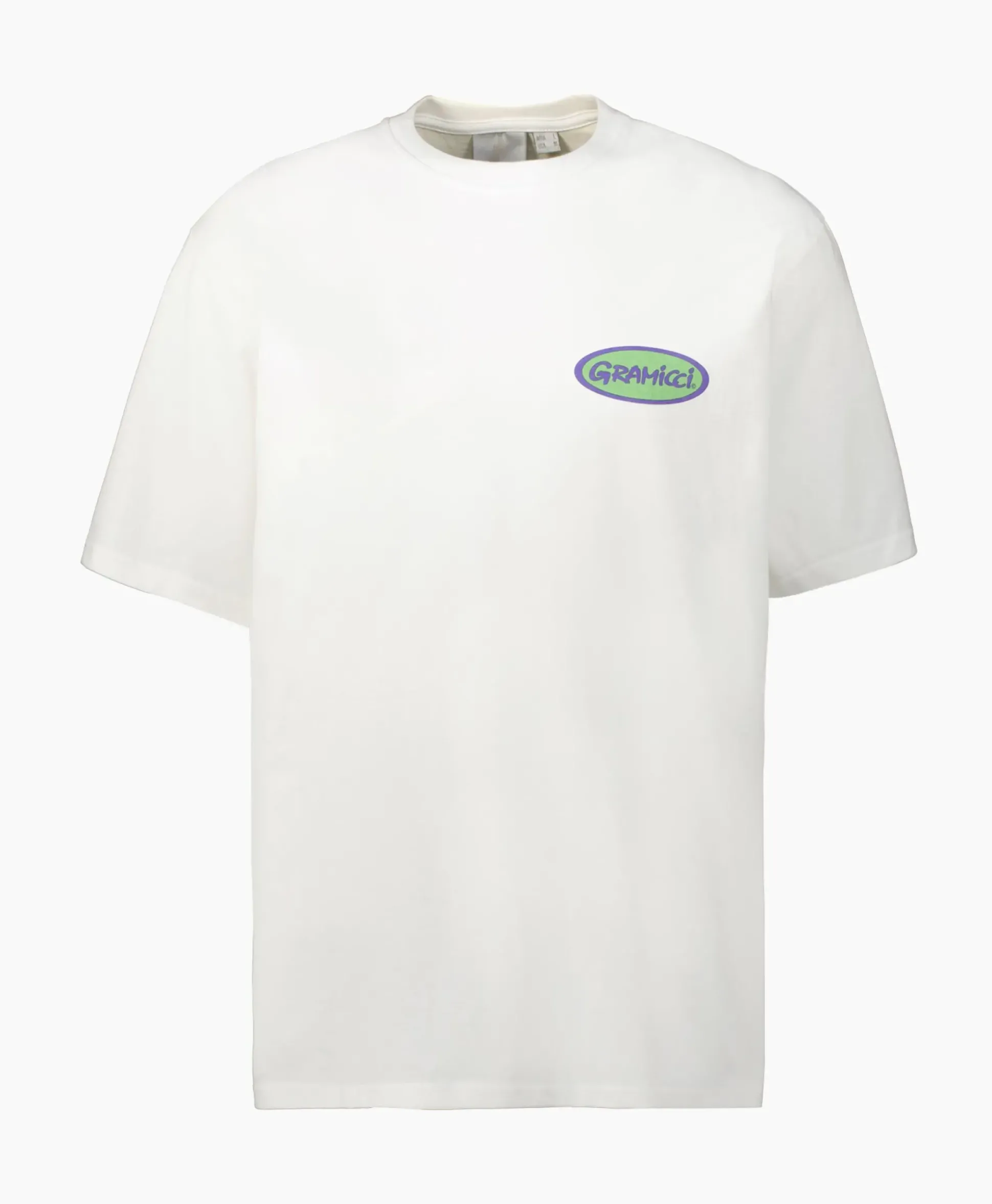 Gramicci T-Shirt Korte Mouw Grammici Oval Wit