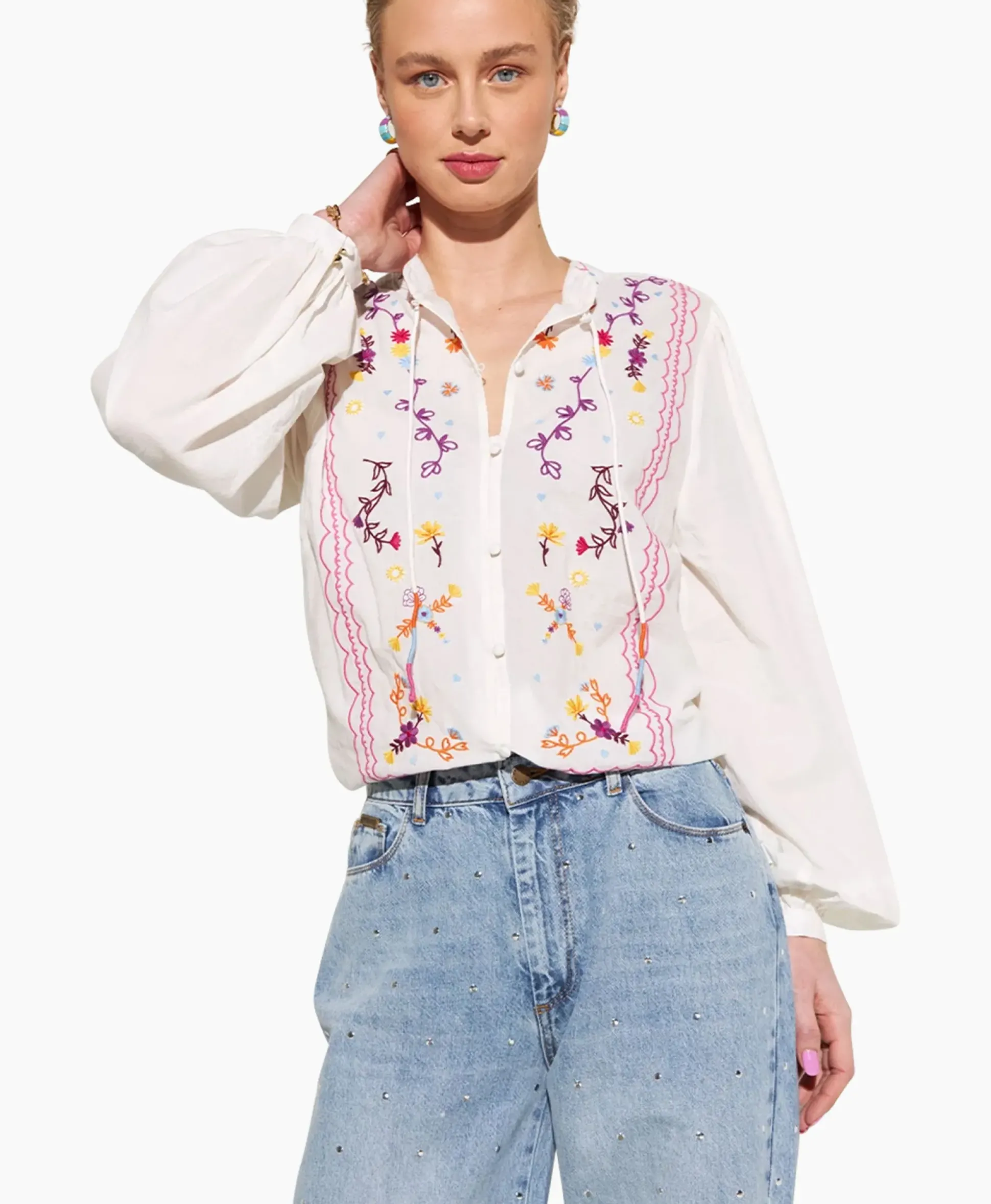 Harper & Yve Blouse Hailey-Ls Ecru