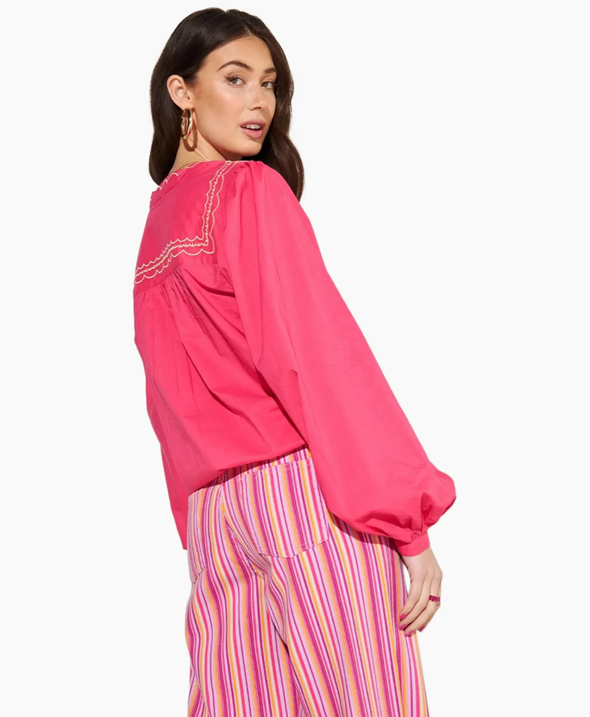Harper & Yve Blouse Hailey-Ls Roze