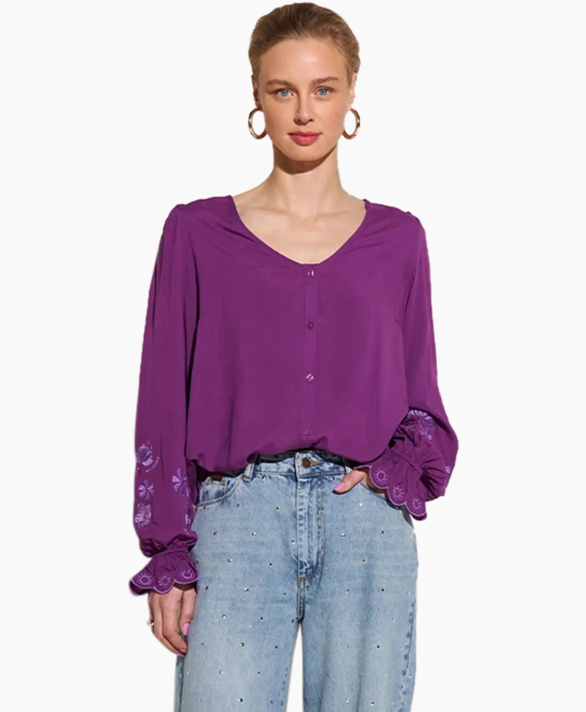 Harper & Yve Blouse Jamy-Ls Paars