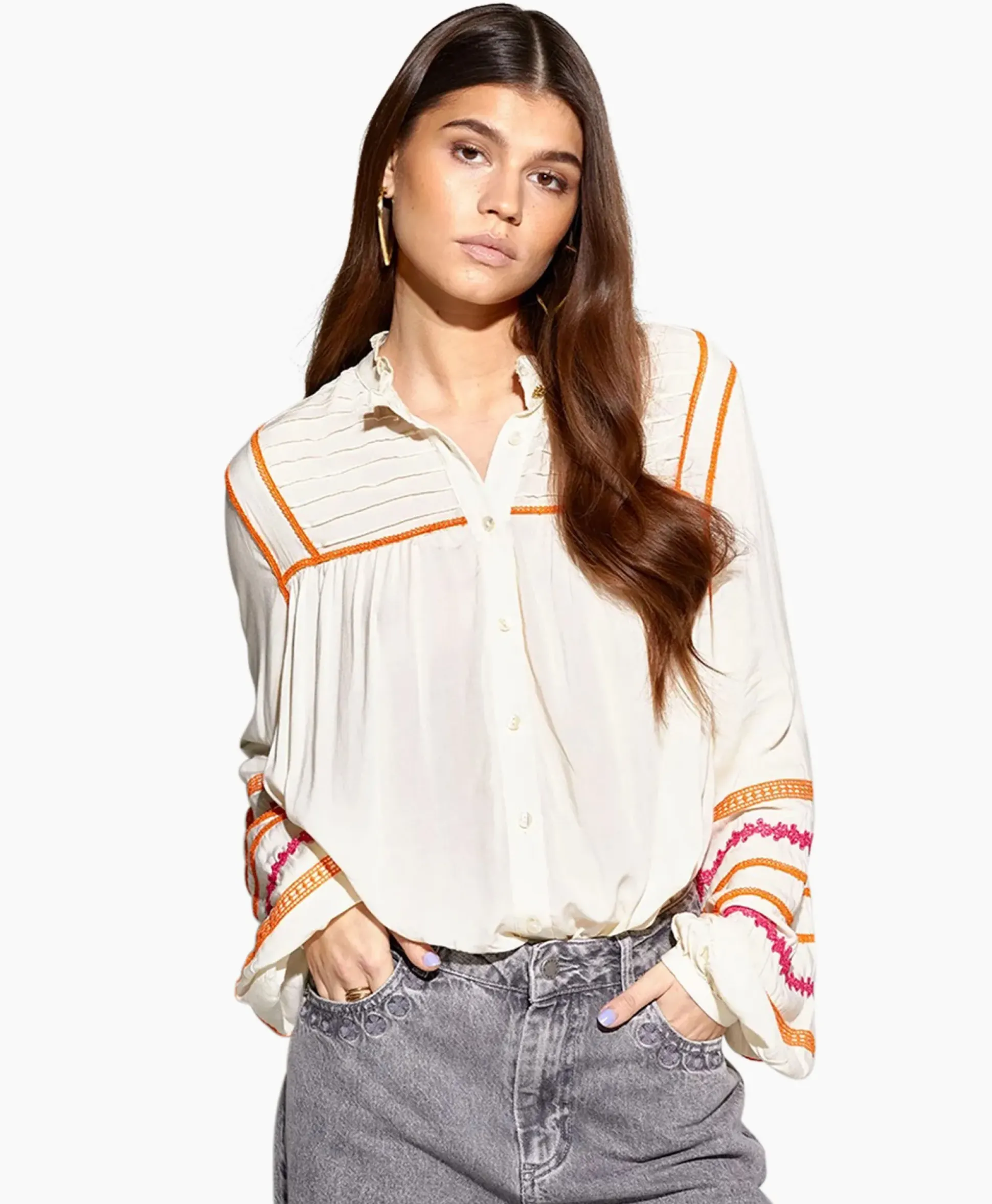 Harper & Yve Blouse Taylor-Ls Off White