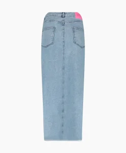 Harper & Yve Midi Rok Yve-Sk Licht Blauw