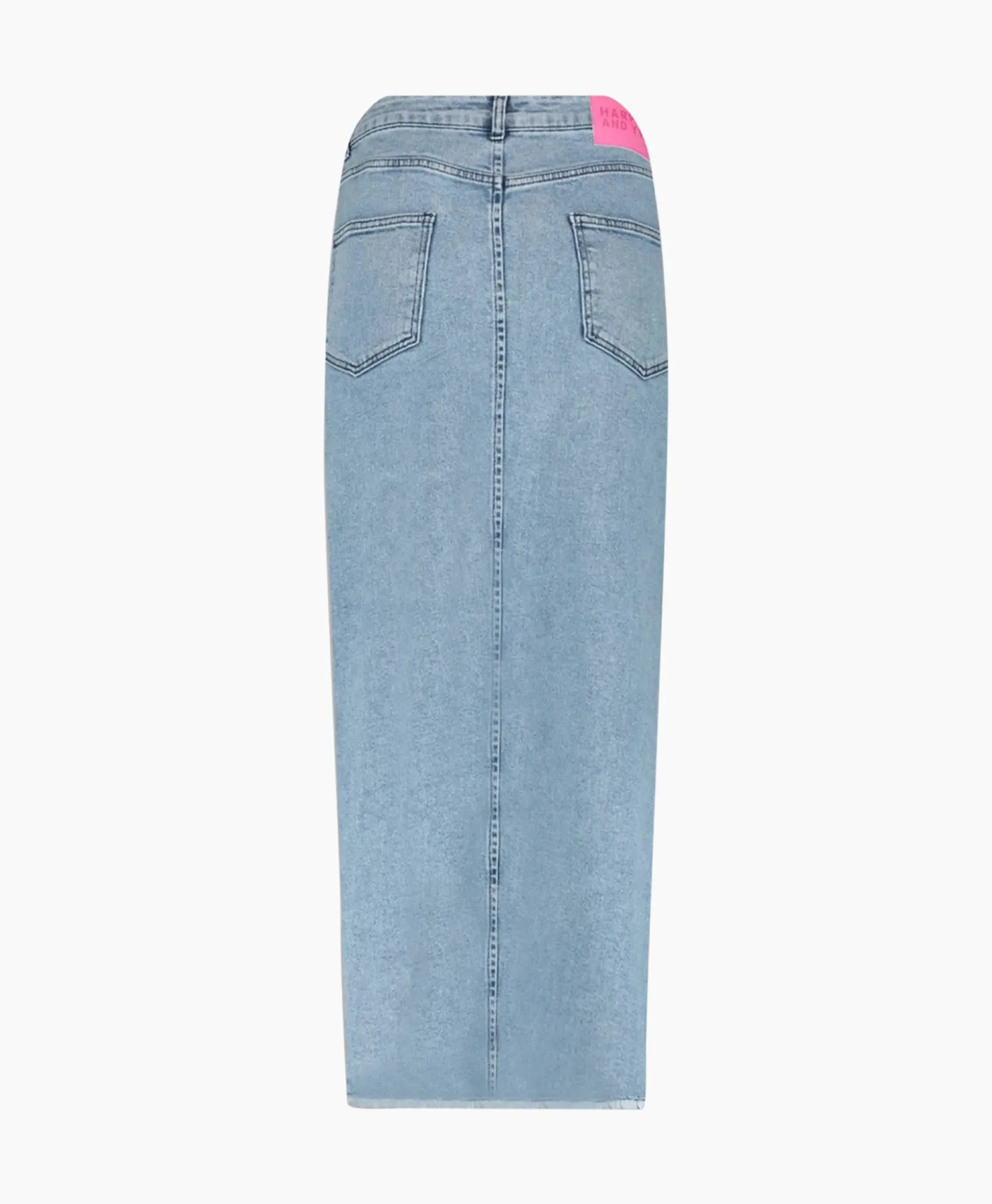 Harper & Yve Midi Rok Yve-Sk Licht Blauw