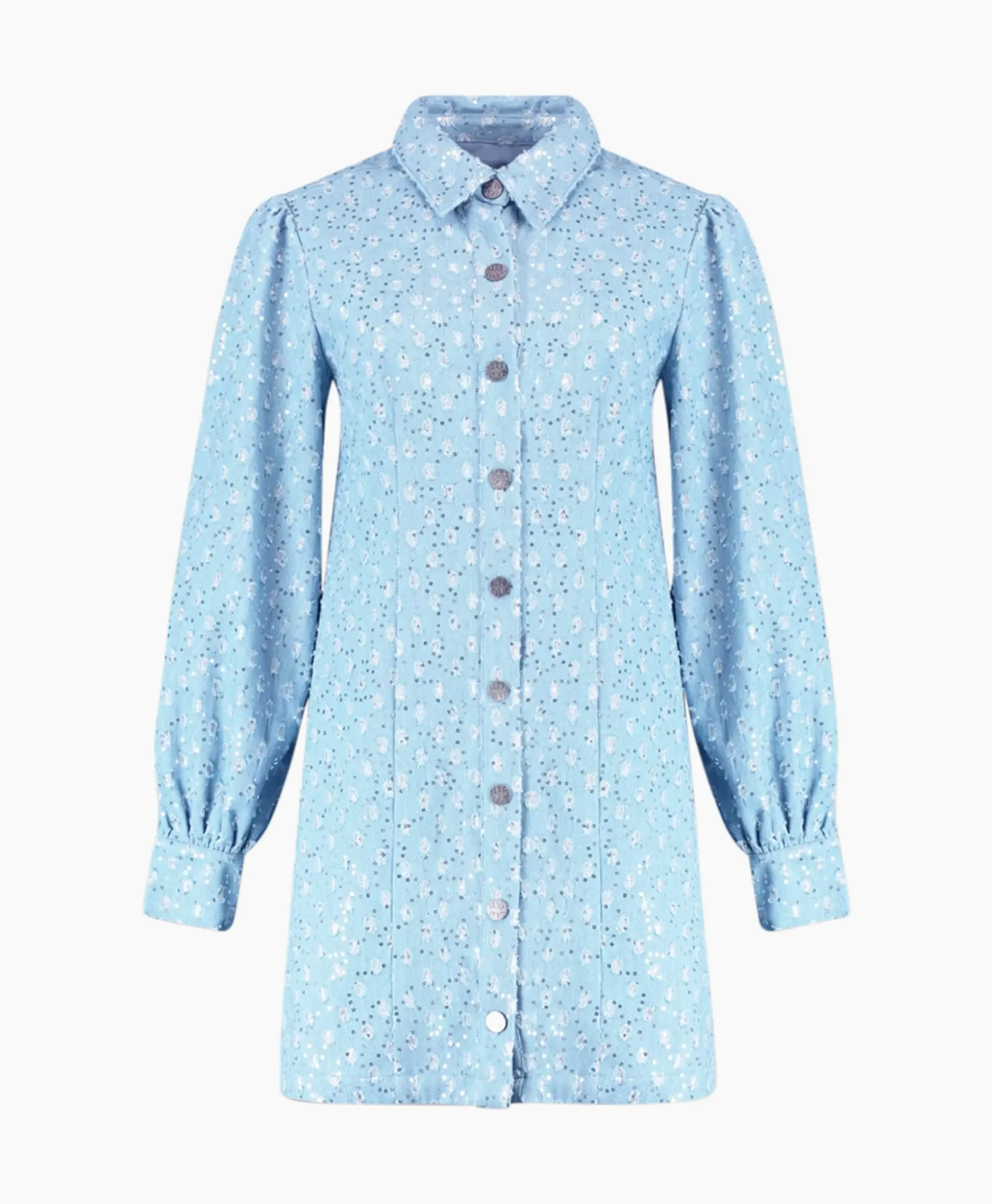 Harper & Yve Mini Jurk Flo-Dr Licht Blauw