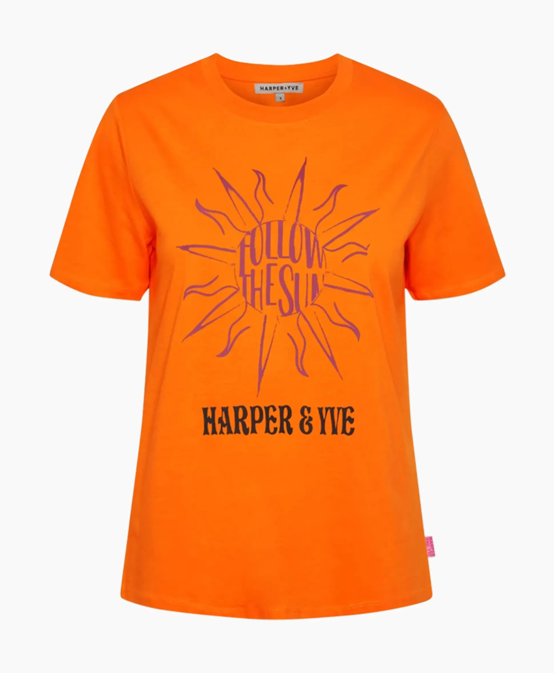 Harper & Yve T-Shirt Korte Mouw Followthesun-Ss Oranje