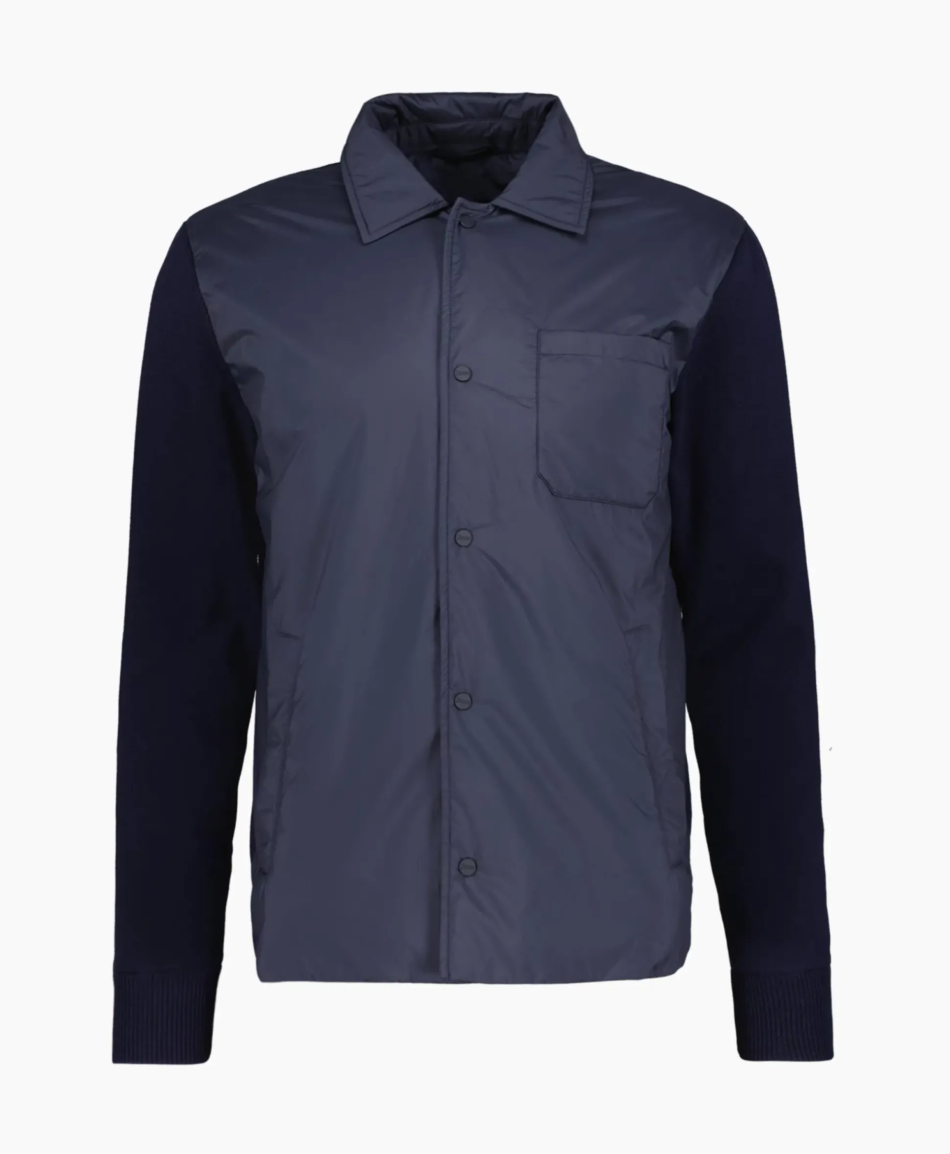 Herno Jack Camicia In Nuage Imbottito E Mag Donker Blauw