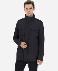 Herno Jack Field Capo Lavato Blauw