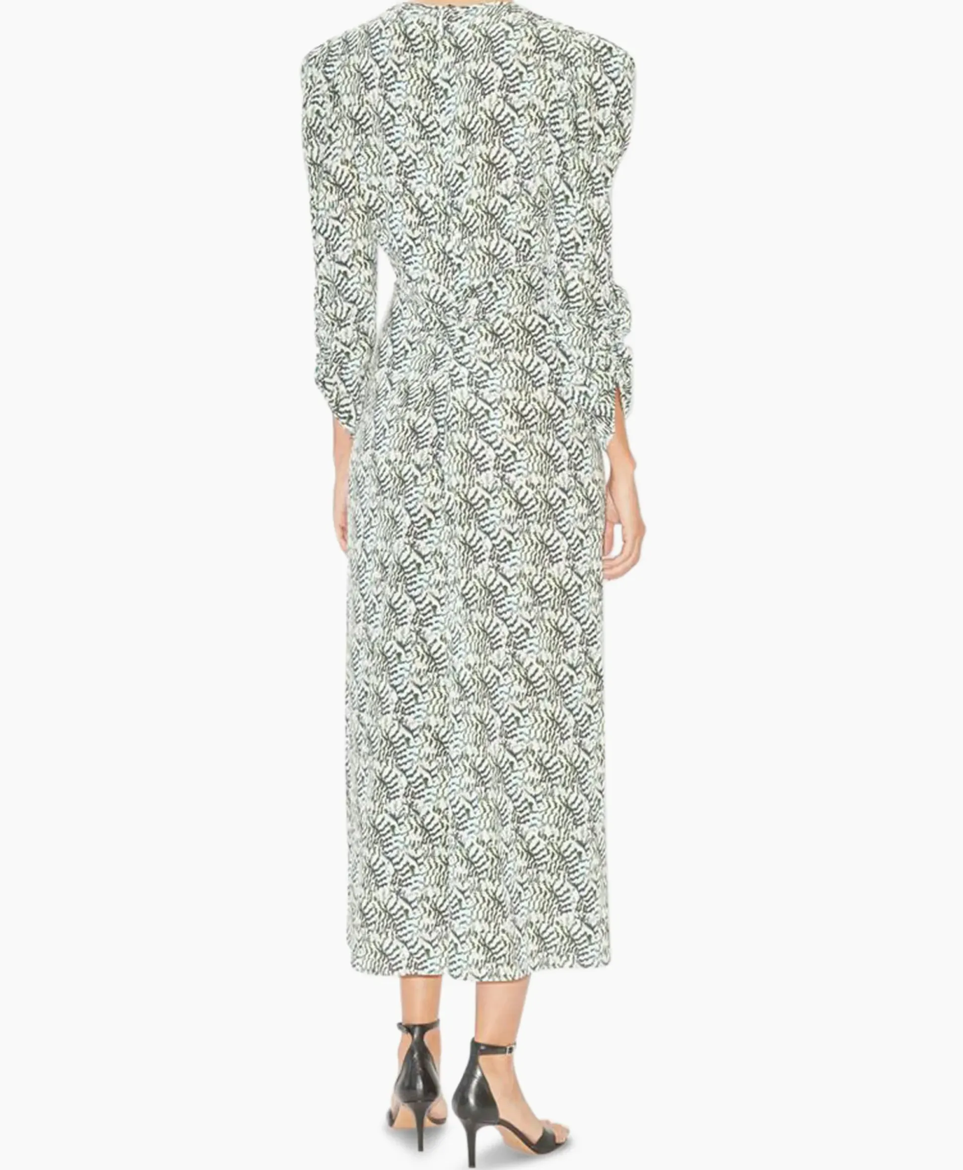 Isabel Marant Midi Jurk Albini-Ga Ecru