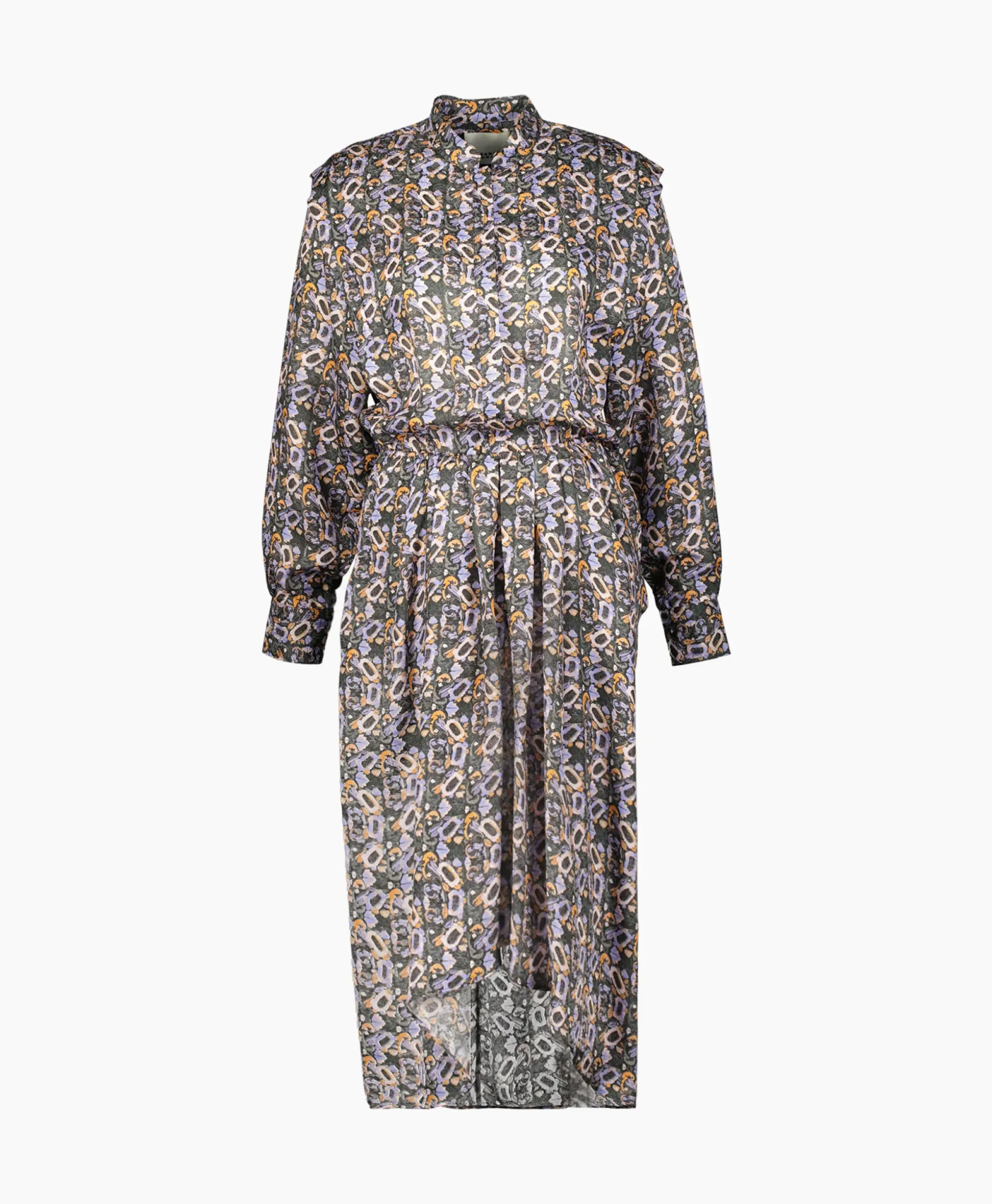 Isabel Marant Midi Jurk Lokeya-Gb Zwart