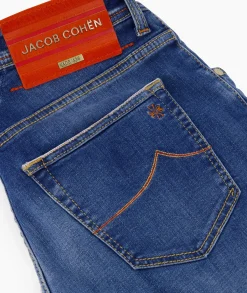 Jacob Cohen Jeans 5 Pkt Slim Fit Nick Ltd Midden Blauw