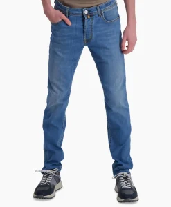 Jacob Cohen Jeans 5 Pkt Slim Fit Bard Midden Blauw