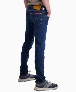 Jacob Cohen Jeans 5 Pkt Super Slim Fit Nick Midden Blauw