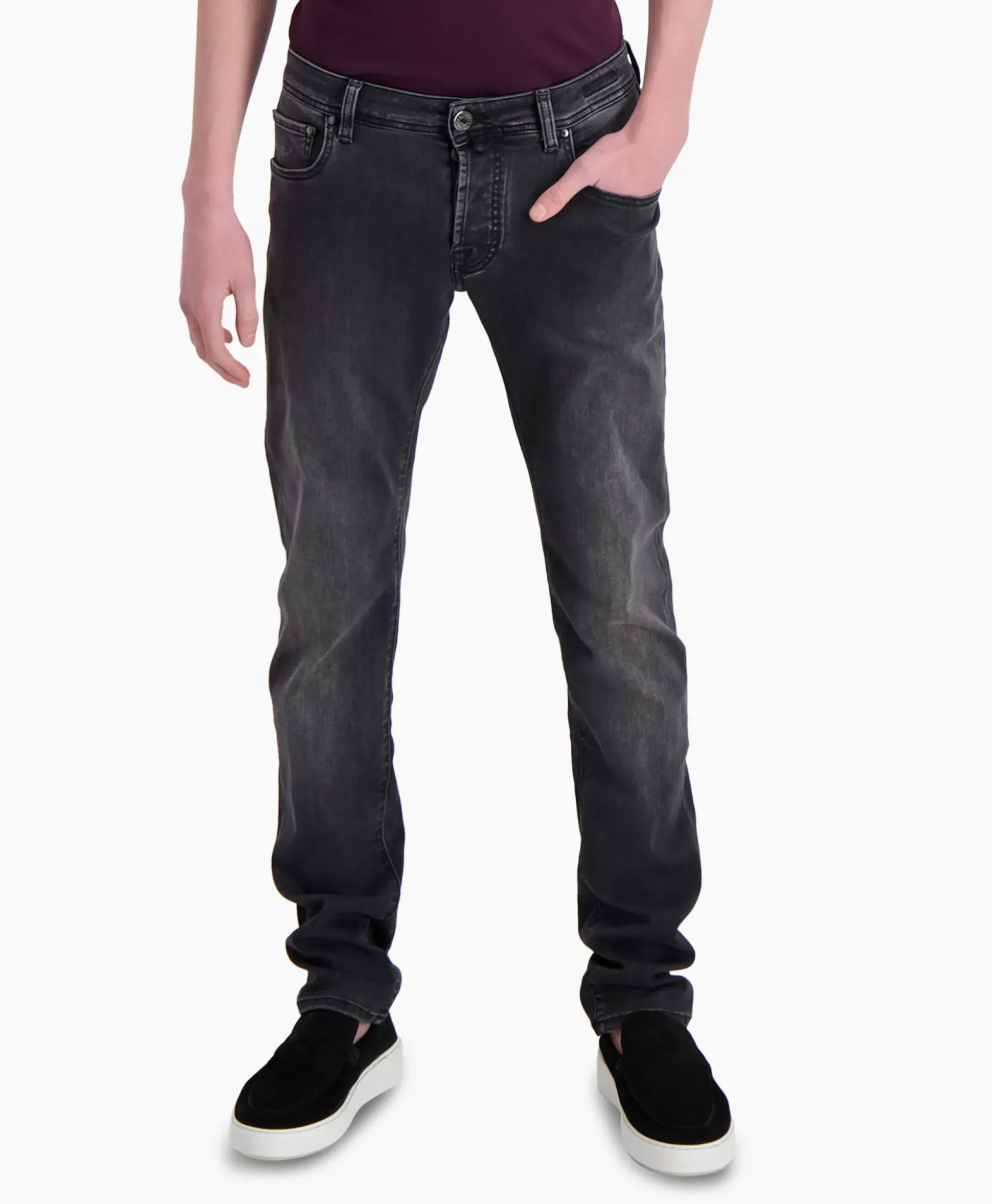 Jacob Cohen Jeans 5 Pkt Super Slim Fit Nick Donker Grijs