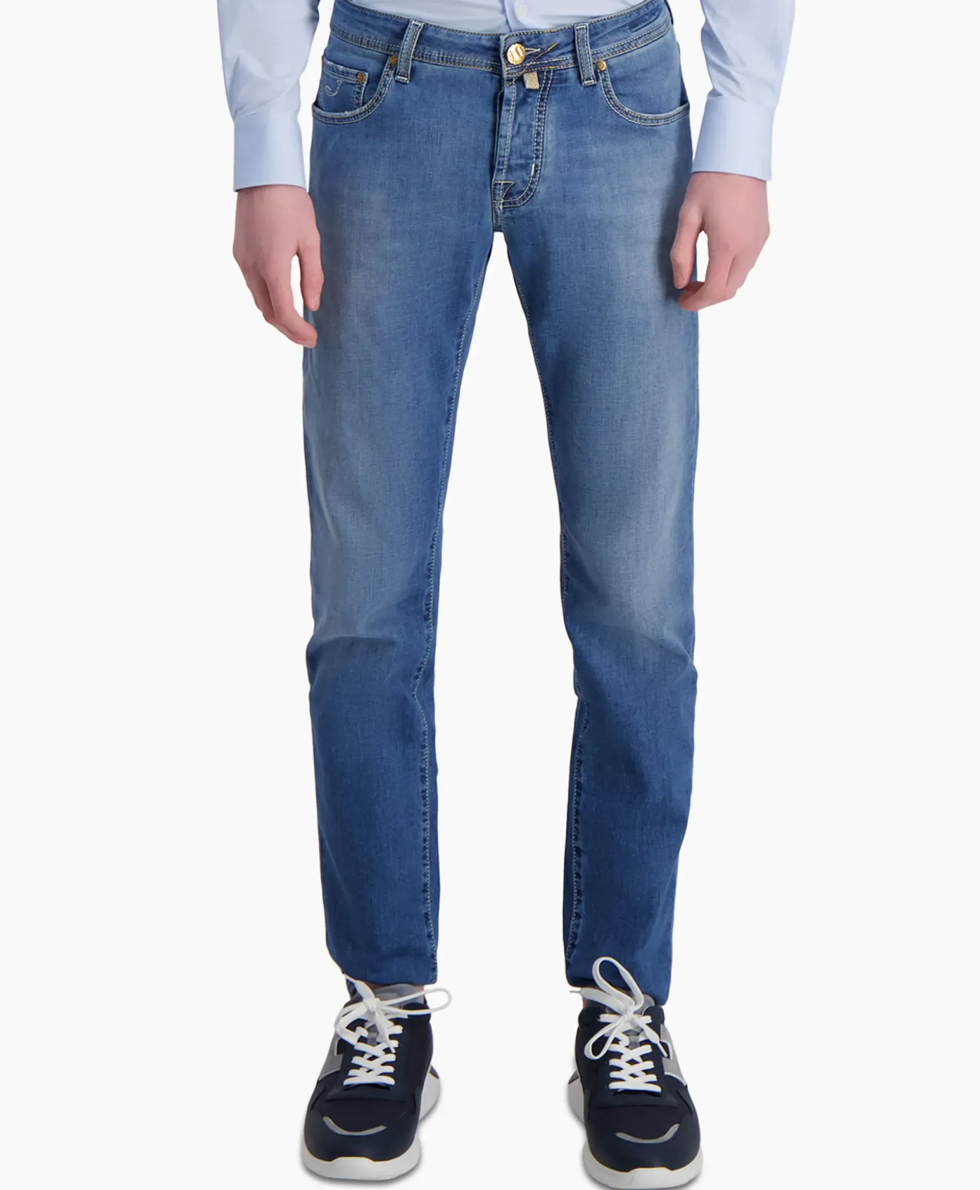 Jacob Cohen Jeans 5 Pkt Super Slim Fit Nick Donker Blauw