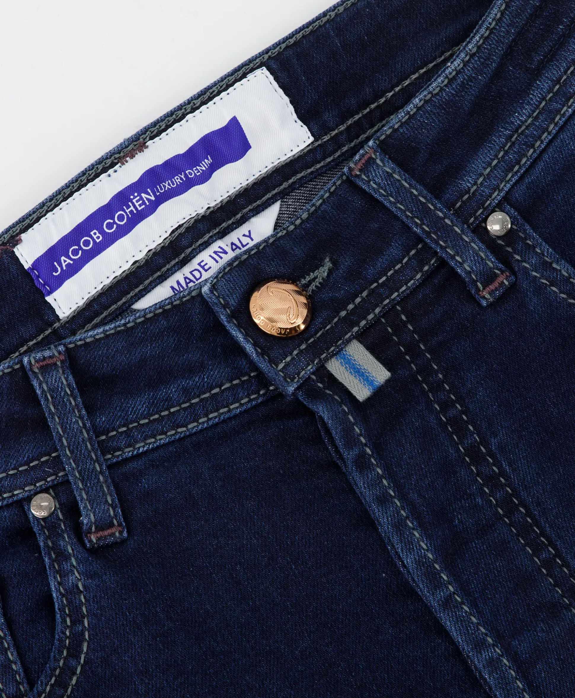 Jacob Cohen Jeans 5-Pocket Nick Slim Donker Blauw