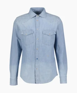 Jacob Cohen Overhemd Western Blauw