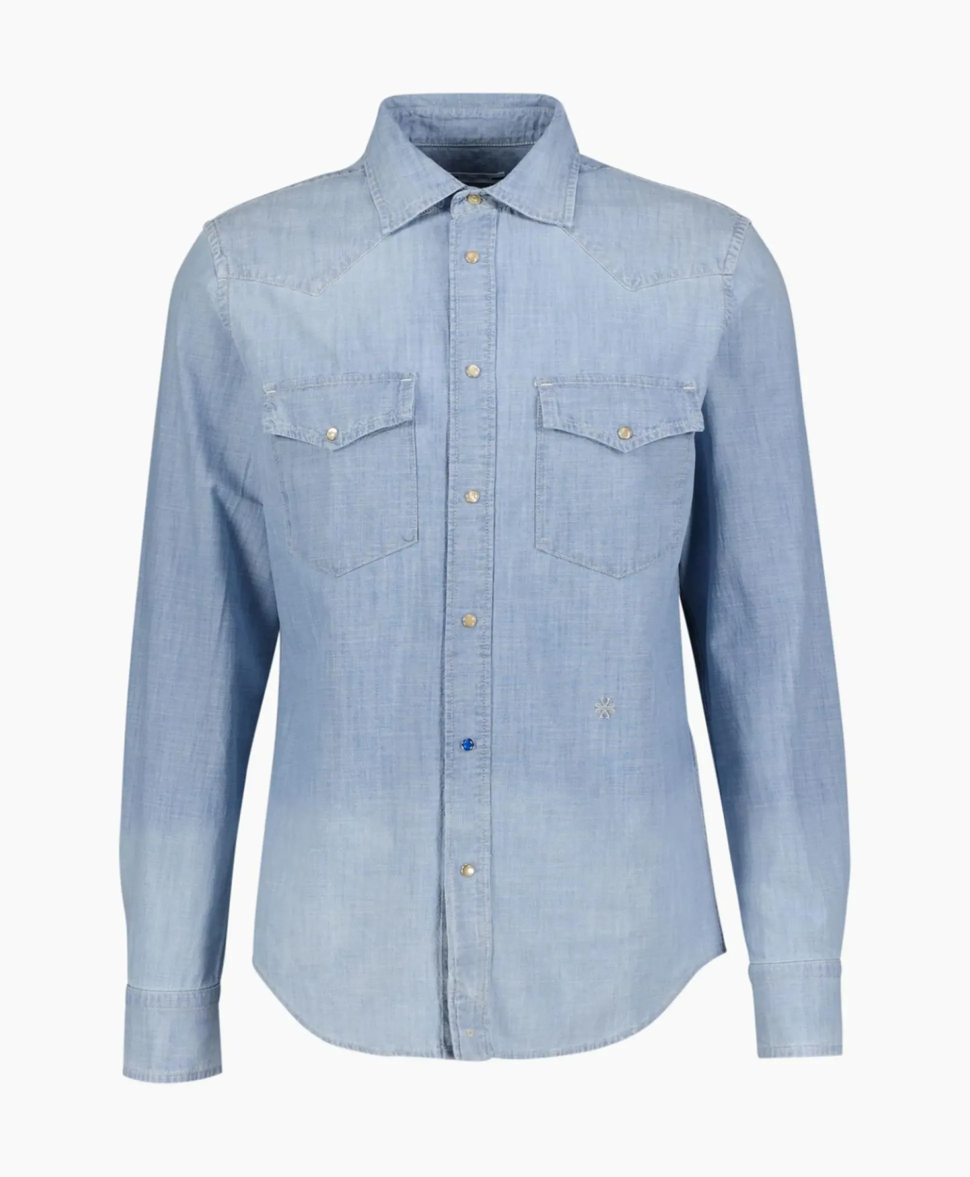 Jacob Cohen Overhemd Western Blauw