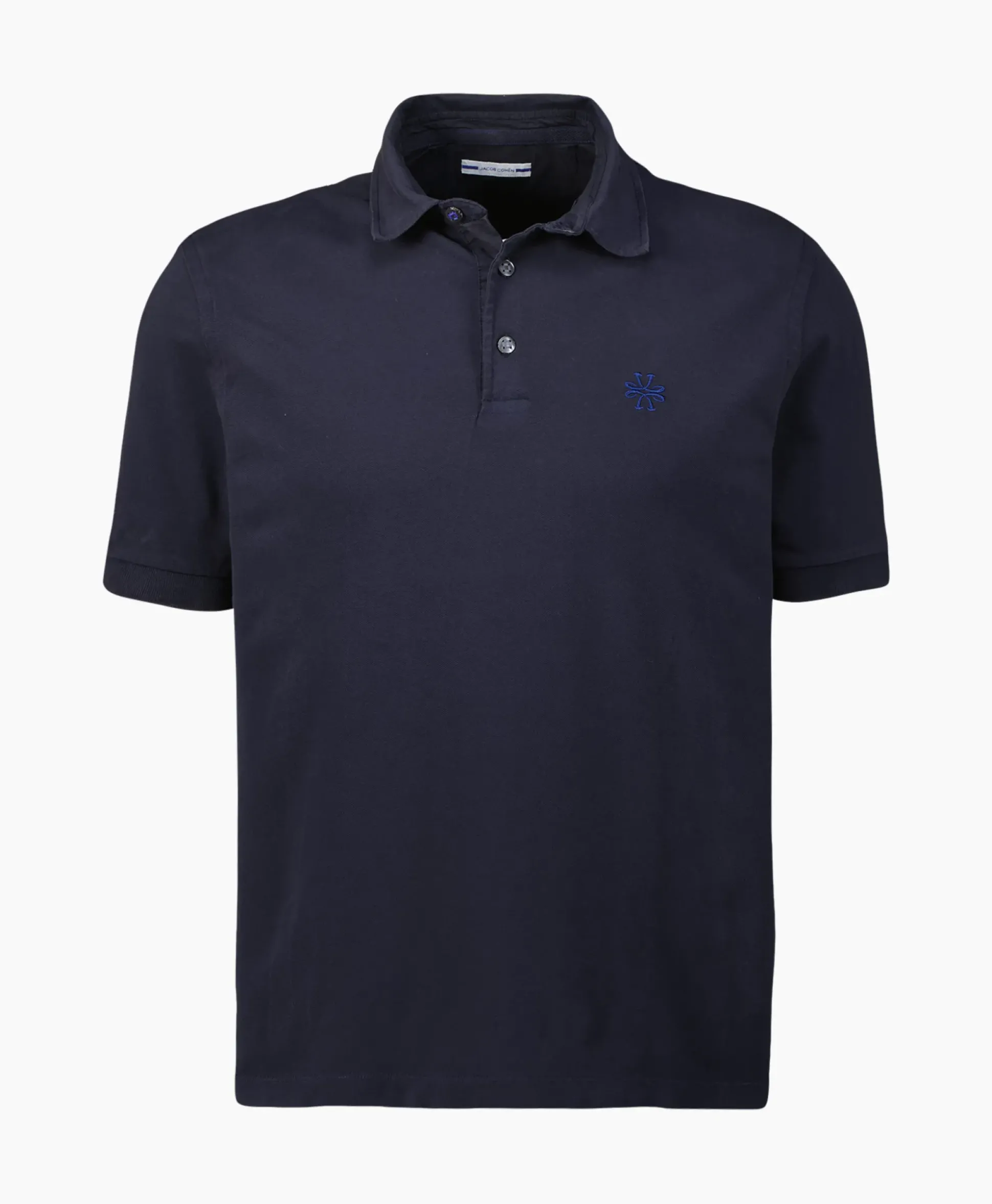 Jacob Cohen Polo M/C Dettagli Con Popeline Donker Blauw