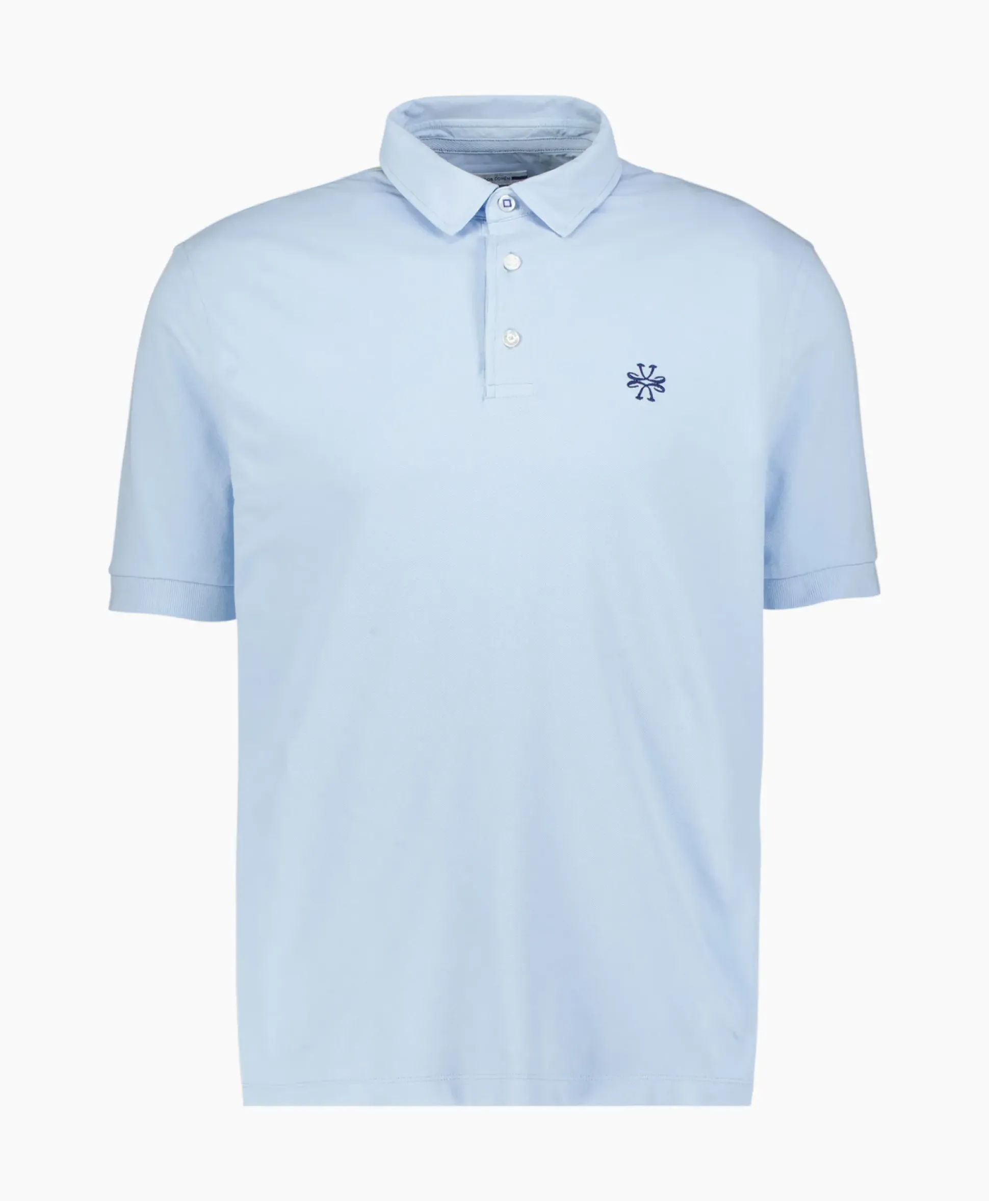 Jacob Cohen Polo M/C Dettagli Con Popeline Licht Blauw