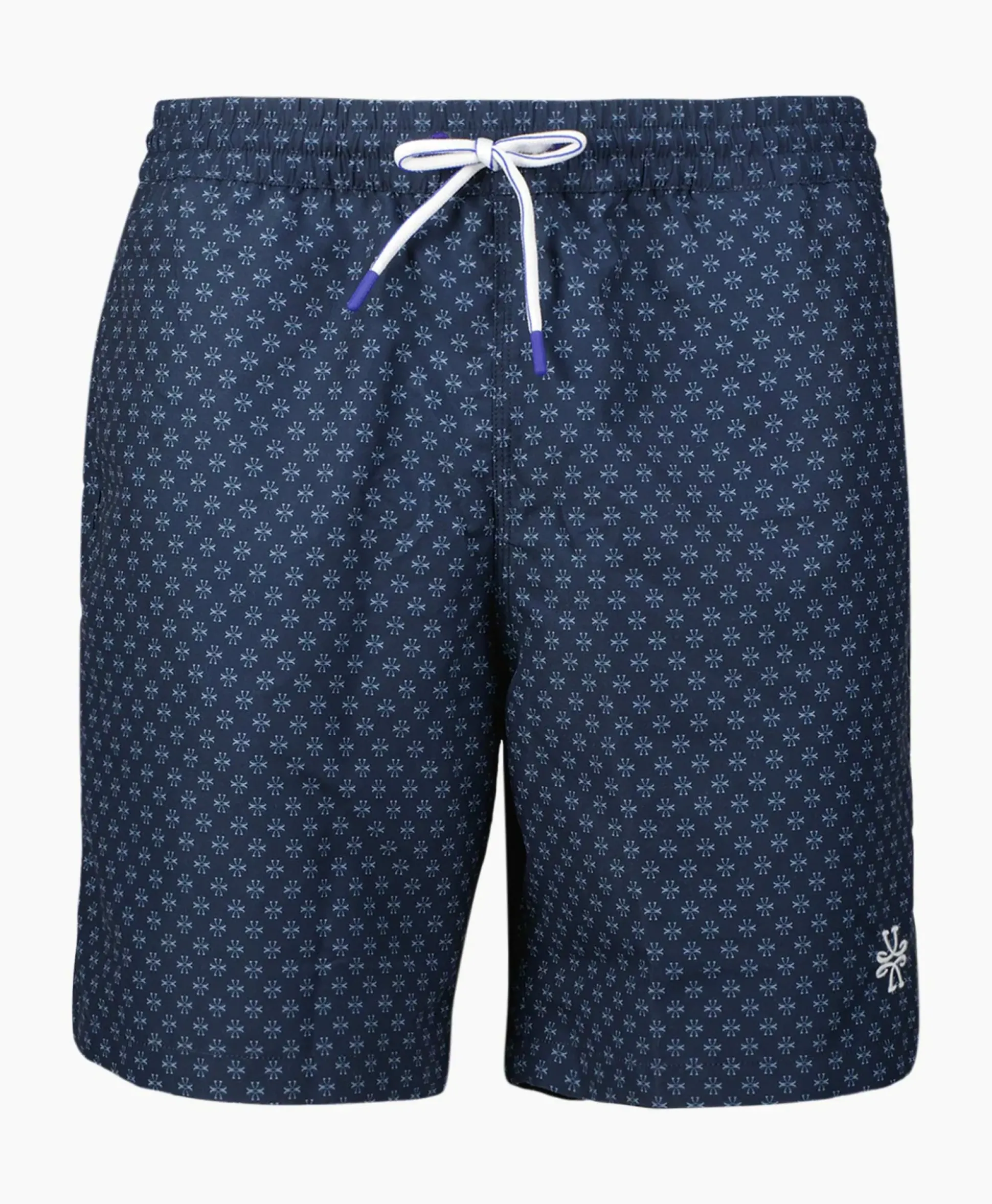 Jacob Cohen Zwembroek Micro Lily Print Blauw