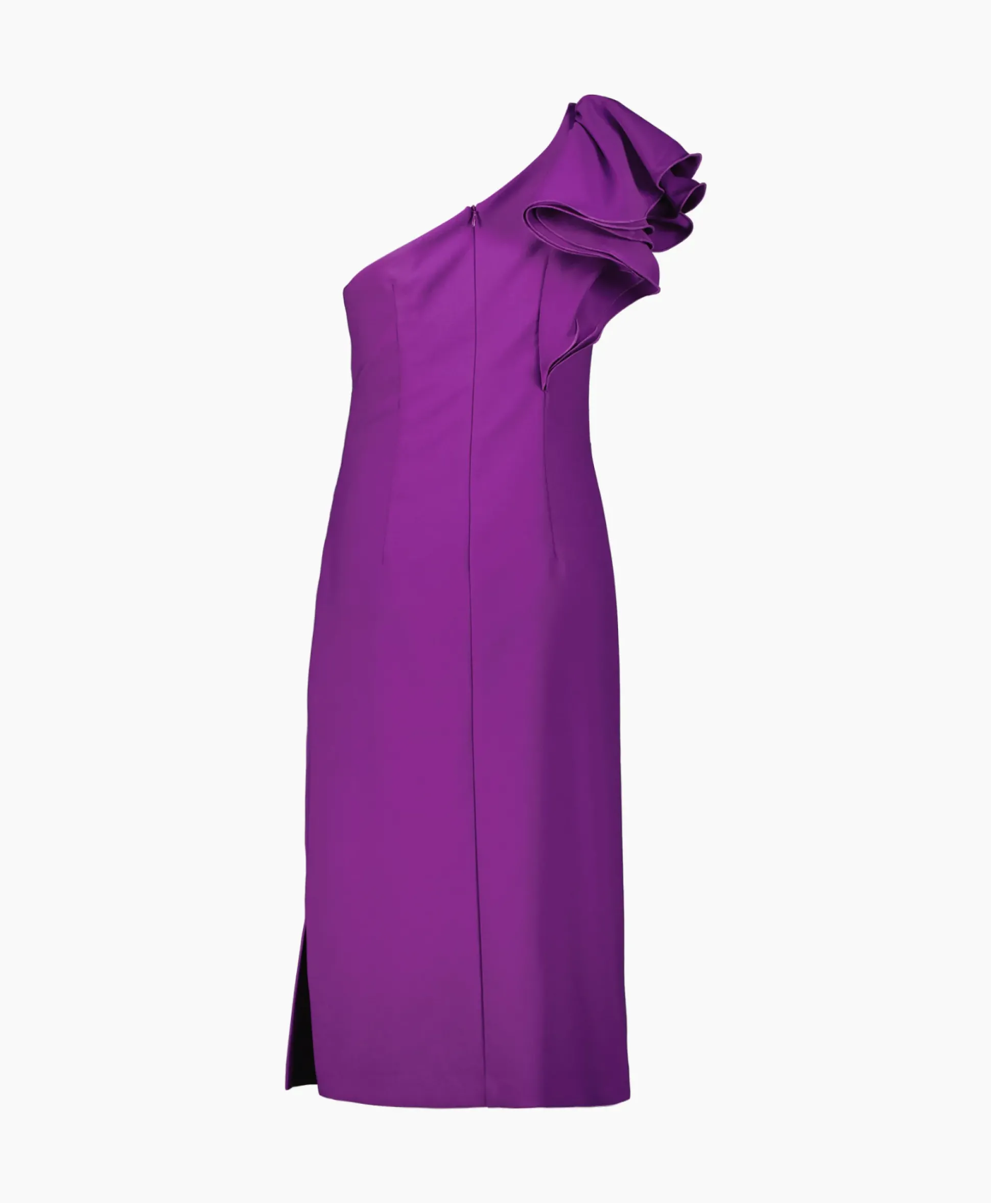 Joseph Ribkoff Midi Jurk One Shouder Paars