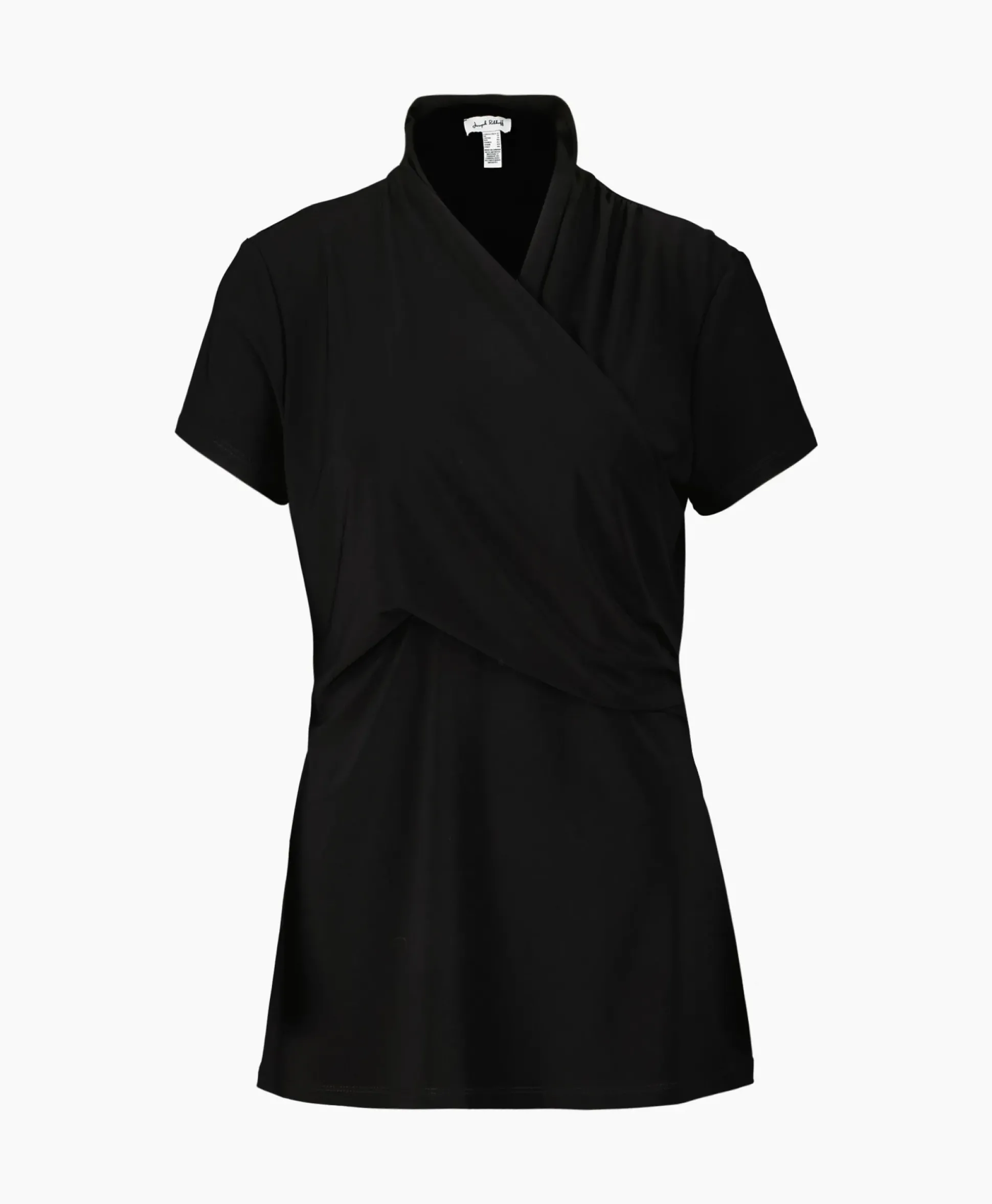 Joseph Ribkoff Top & T-Shirt Kraag Korte Mouwen Zwart