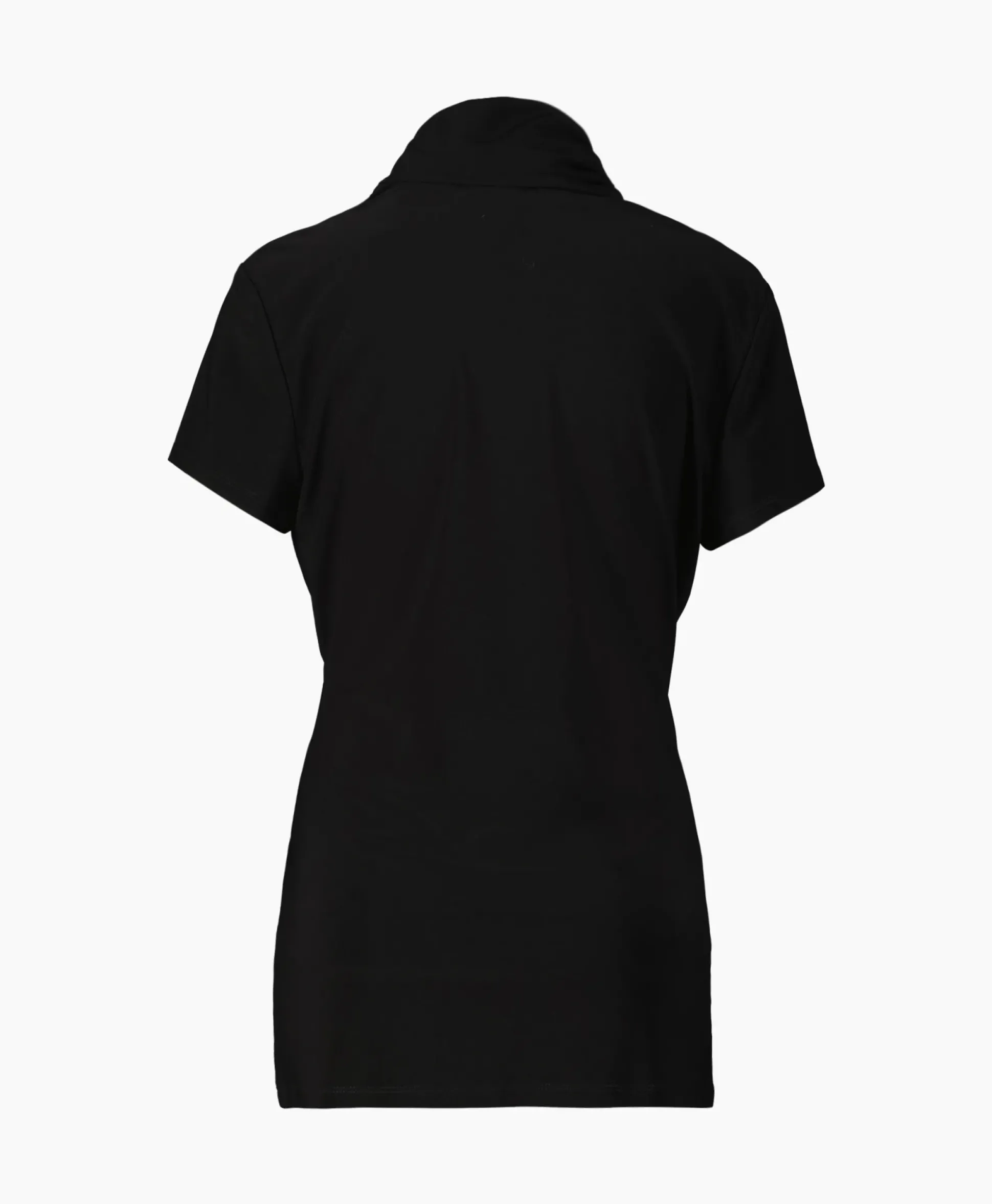 Joseph Ribkoff Top & T-Shirt Kraag Korte Mouwen Zwart