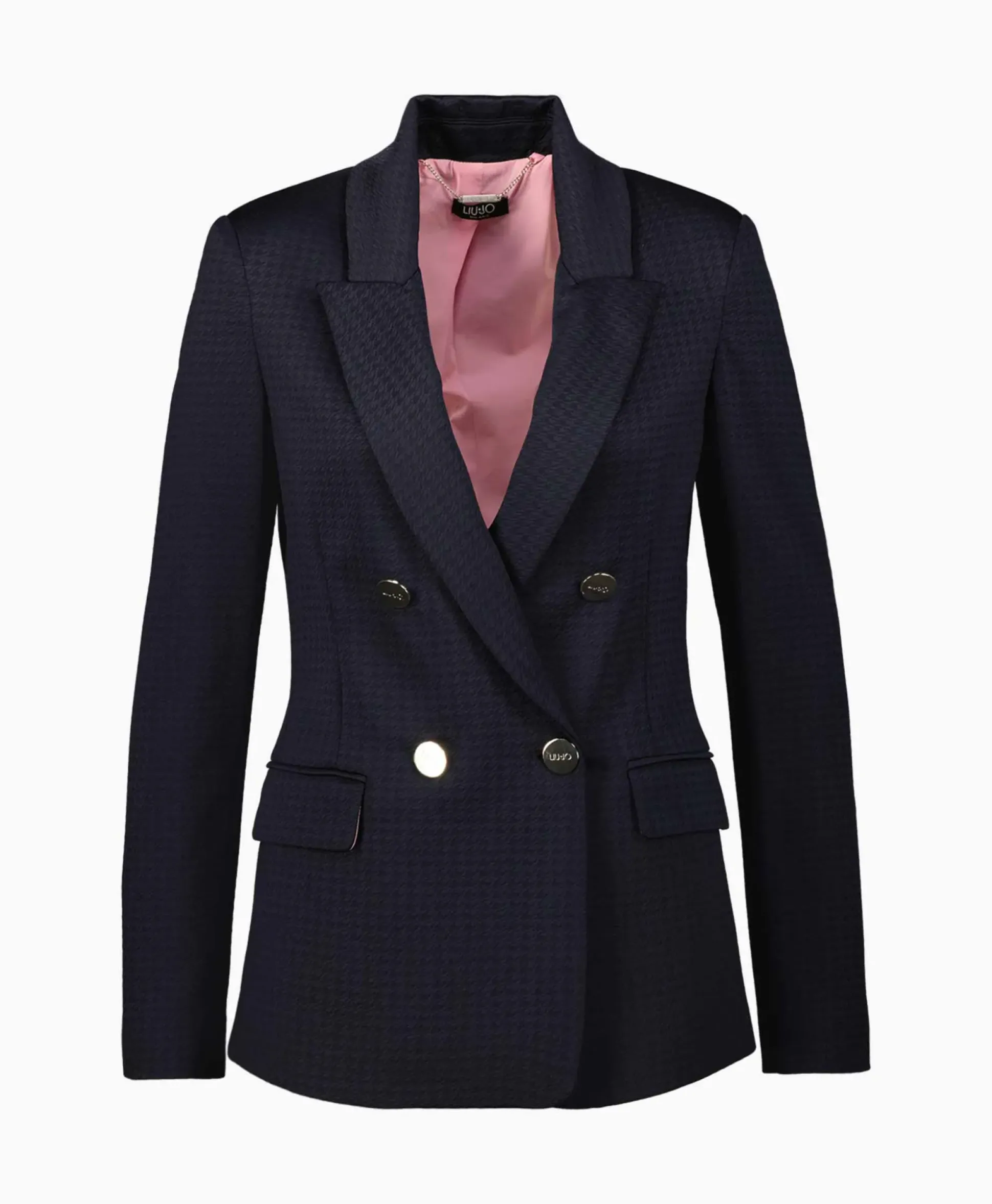 Liu Jo Jasje Giacca Doppio Petto Straight Blauw