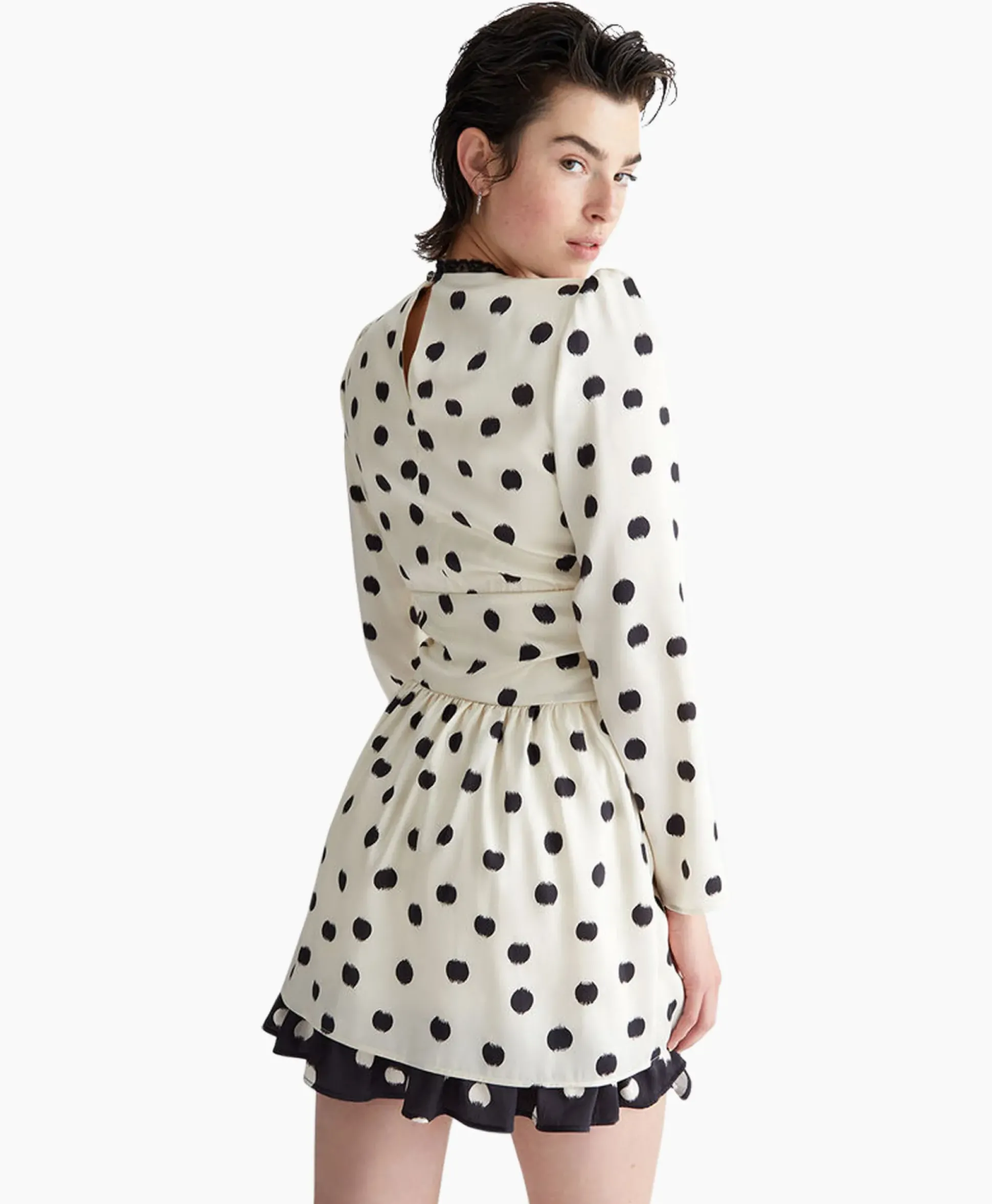 Liu Jo Mini Jurk Ecs Abito C/Nodo Wit