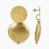 Lott. Gioielli Oorbellen Cw Earring Round Disc Xl Goud