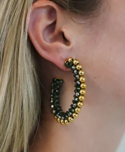 Lott. Gioielli Oorbellen Ce Gb Oval Creole Deluxe Lgroen