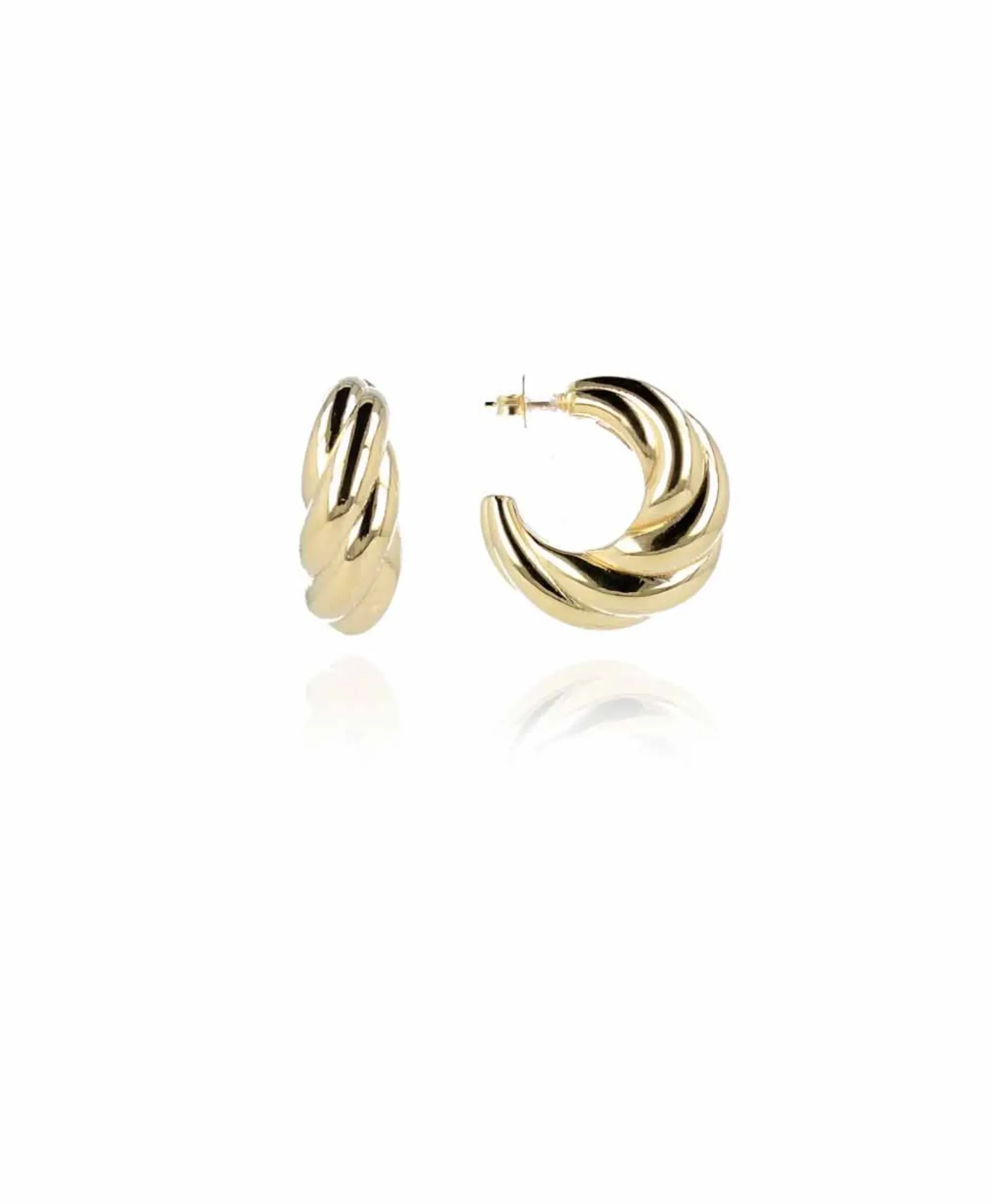 Lott. Gioielli Oorbellen Cl Twist Creole S Goud