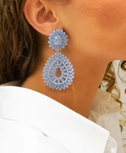 Lott. Gioielli Oorbellen Ce Si Double Drop S Blauw