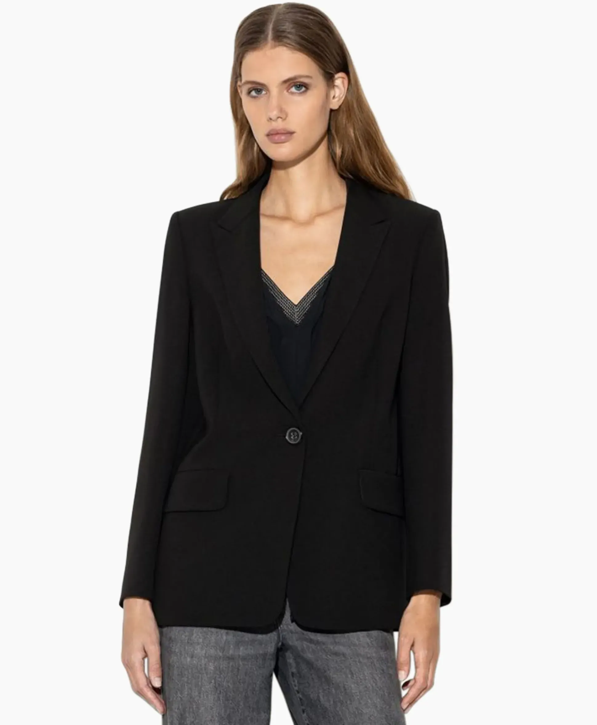 Luisa Cerano Blazer 498010/3417-0 Zwart Dessin