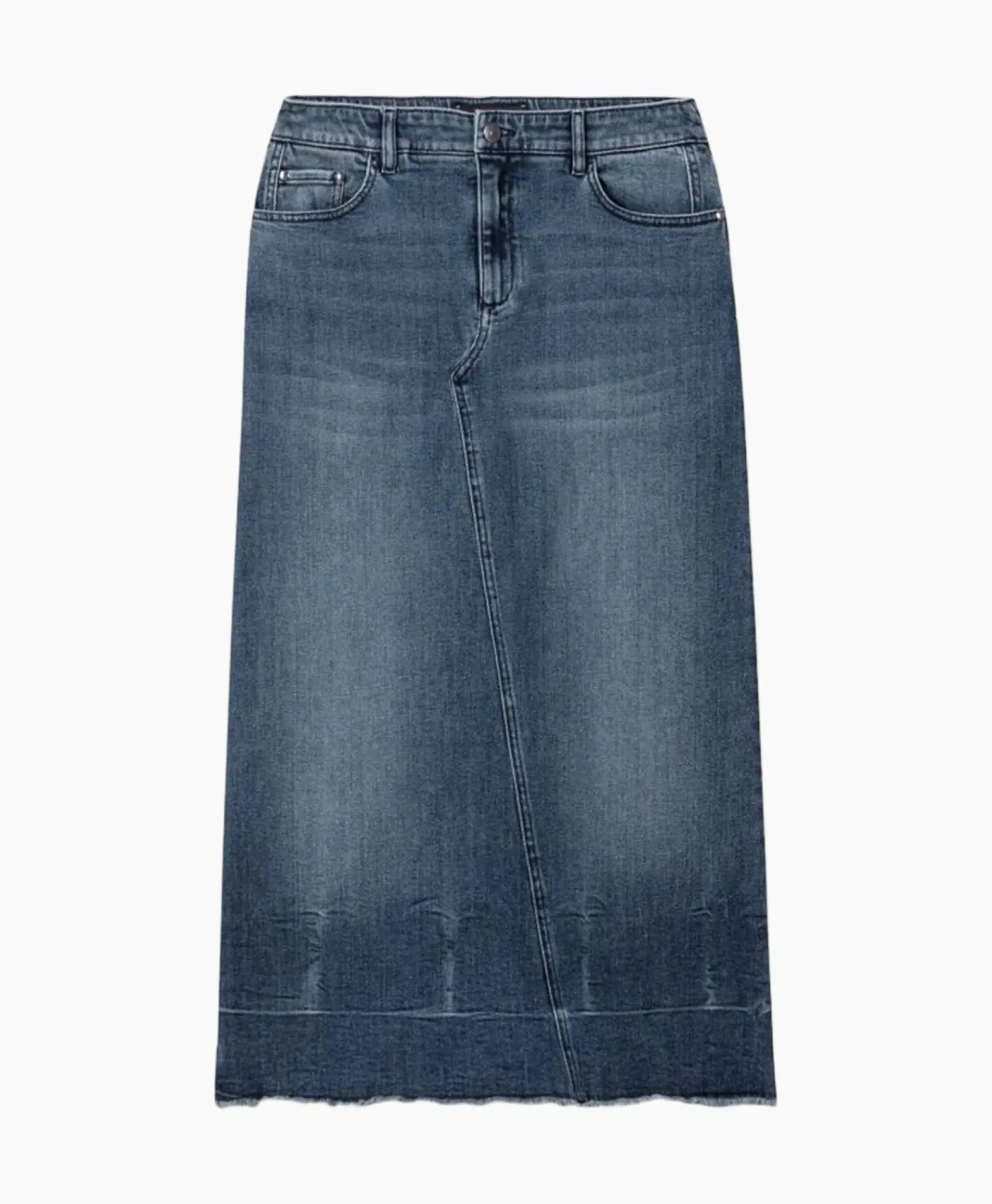 Luisa Cerano Midi Rok 598227/3388-0 Donker Blauw