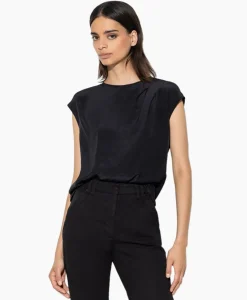 Luisa Cerano Top 298441/3597-0 Zwart Dessin