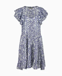 Marant Etoile Jurk Godrana Dress Blauw
