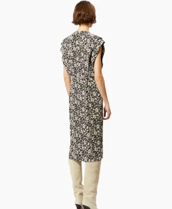 Marant Etoile Midi Jurk Epolia-Gc Zwart