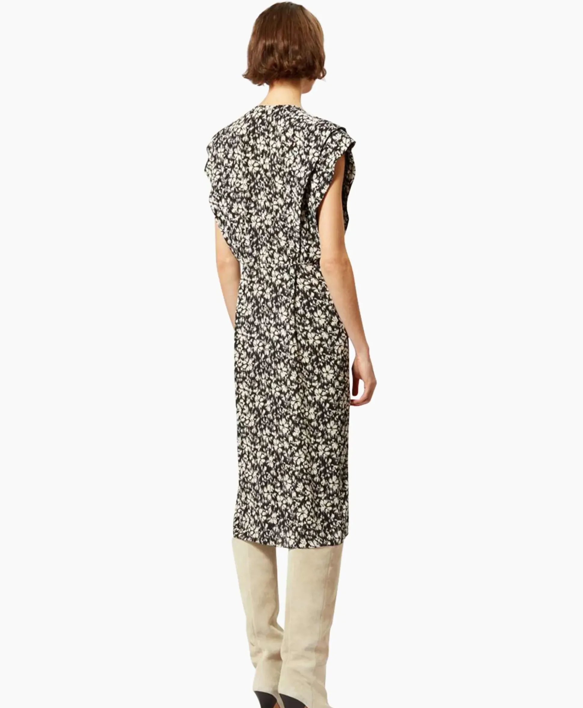 Marant Etoile Midi Jurk Epolia-Gc Zwart