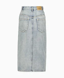 Marant Etoile Midi Rok Vandy-Ga Blauw