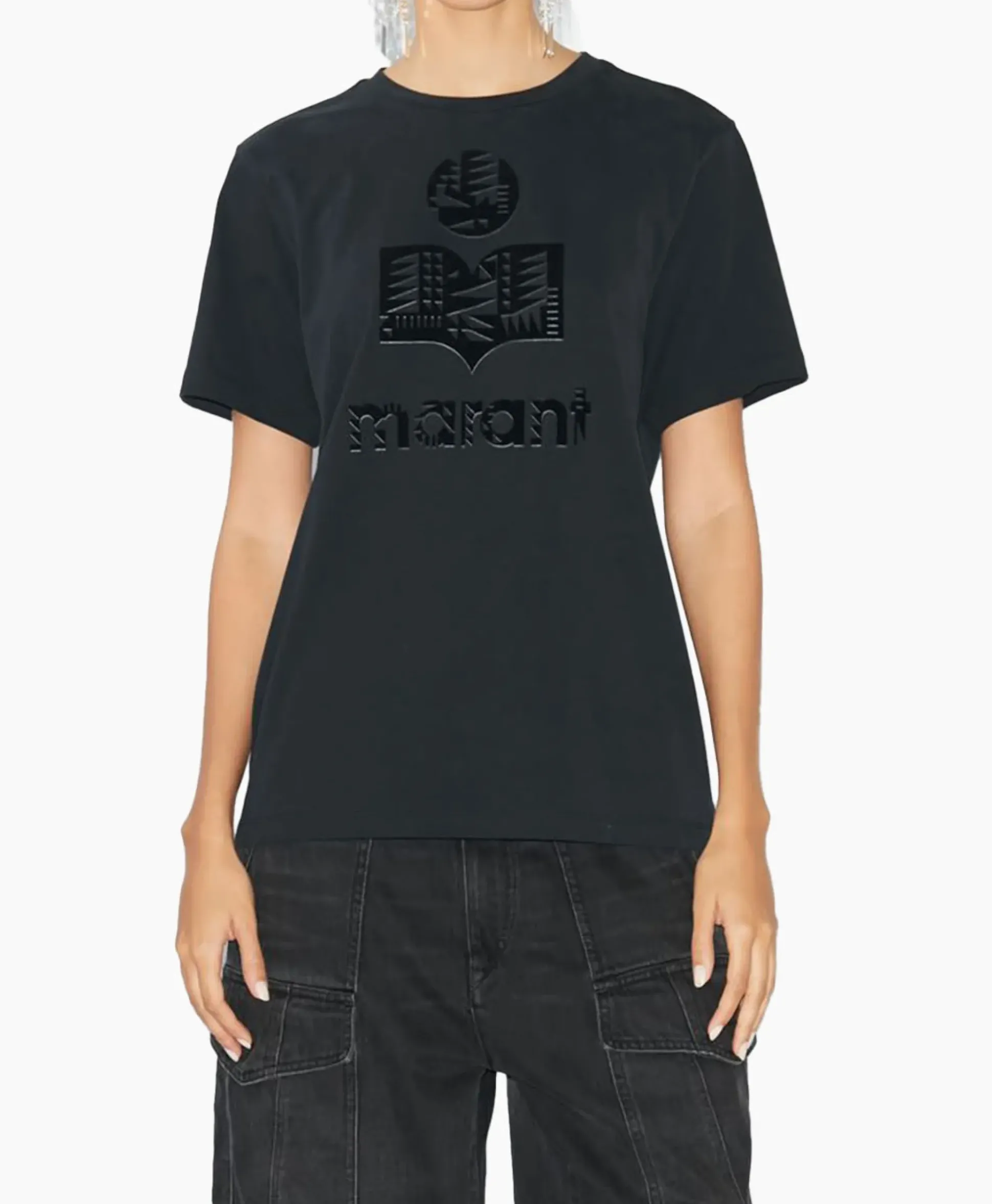 Marant Etoile T-Shirt Korte Mouw Zewel-Ga Zwart