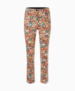 Marc Cain Pants Bloemenbroek Wp 81.11 J17 Rood