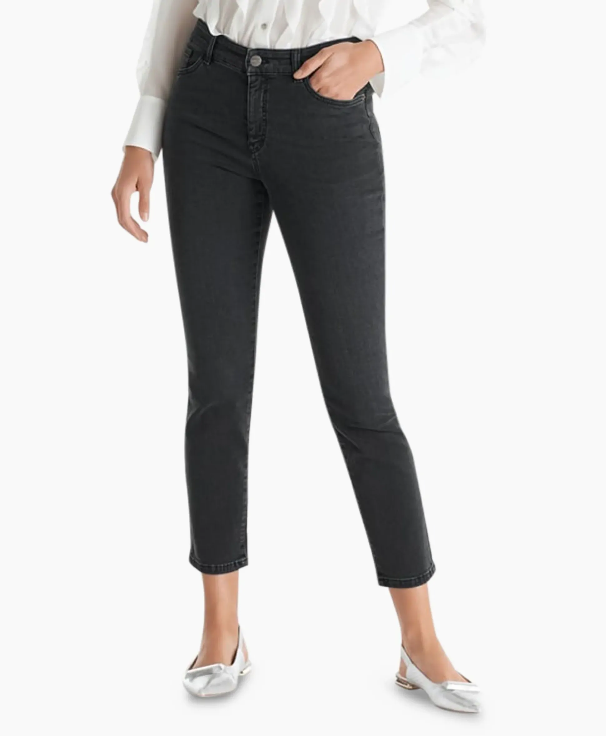 Marc Cain Pants Jeans +P 82.01 D14 Donker Grijs